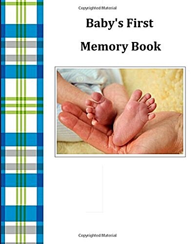 Babys First Memory Book: Babys First Memory Book; Baby Boy Plaid (Paperback)