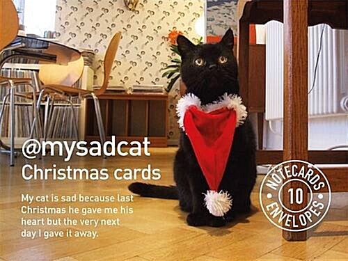 My Sad Cat Christmas Cards (Record book)