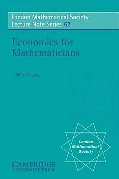 Economics for Mathematicians (Paperback)