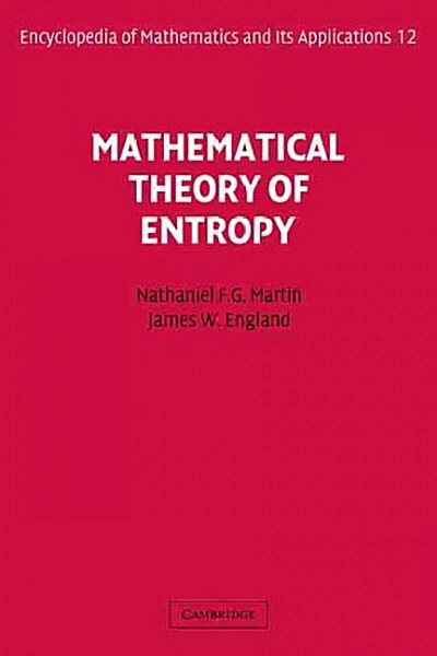 Mathematical Theory of Entropy (Hardcover)
