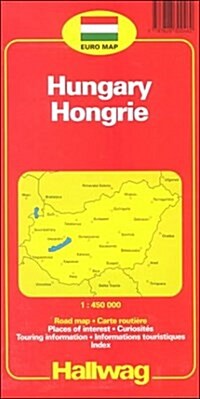 Rand McNally Hallwag International Hungary/Hongrie/Ungarn Magyarorszag Road Map (Map)