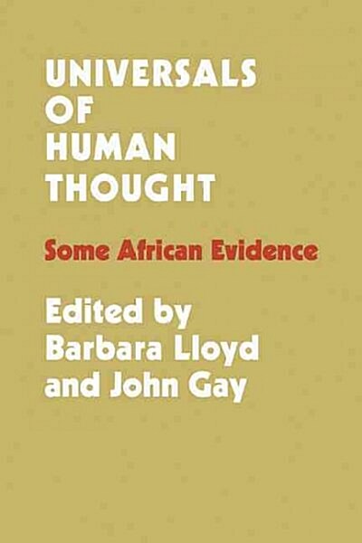 Universals of Human Thought : Some African Evidence (Paperback)