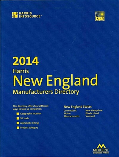 Harris New England Manufacturers Directory 2014 (Paperback)