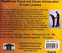 Healthcare Fraud & Abuse Introduction, 10 Users (Software)