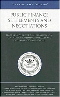 Public Finance Settlements And Negotiations (Paperback)