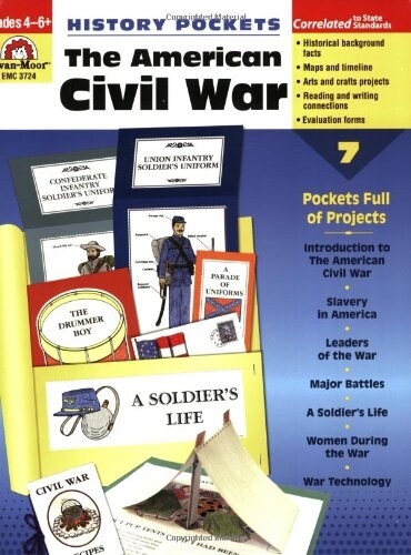 [중고] History Pockets: The American Civil War, Grade 4 - 6 Teacher Resource (Paperback)