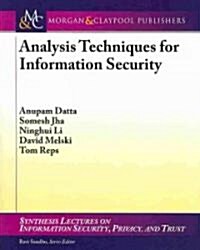 Analysis Techniques for Information Security (Paperback)