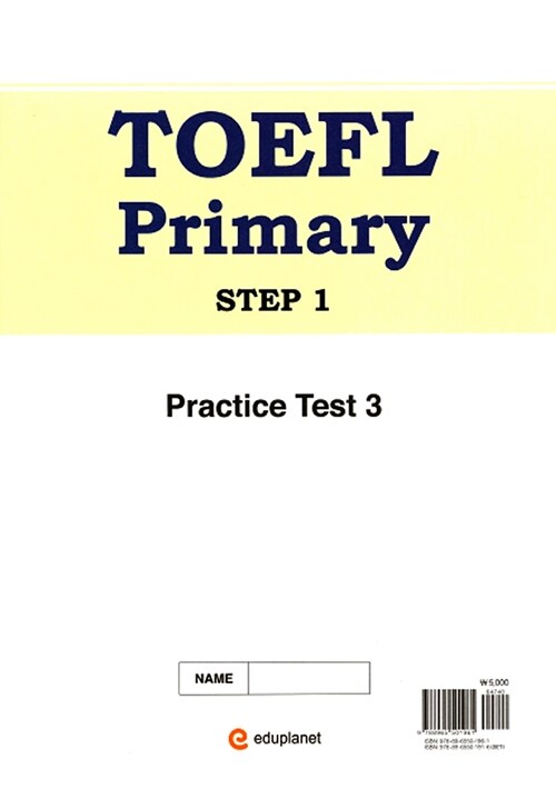 TOEFL Primary Step 1 : Practice Test 3