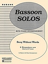 Song Without Words, Op. 226: Bassoon Solo with Piano - Grade 2.5 (Paperback)