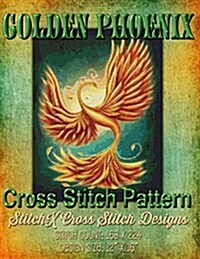 Golden Phoenix Cross Stitch Pattern (Paperback)