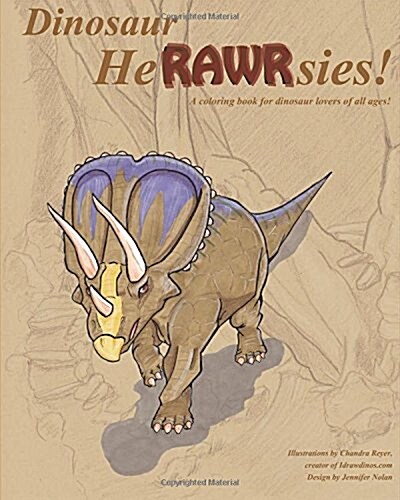 Dinosaur Herawrsies: A Coloring Book for Dinosaur Fans (Paperback)