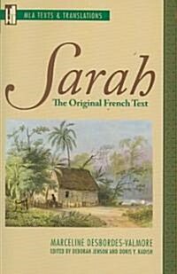 Sarah: The Original French Text (Paperback)