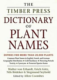 The Timber Press Dictionary of Plant Names (Hardcover)