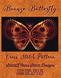 Bronze Butterfly Cross Stitch Pattern (Paperback)