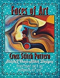 Faces of Art Cross Stitch Pattern (Paperback)