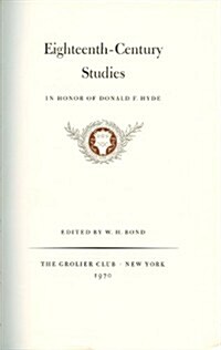 Eighteenth-century Studies (Hardcover)