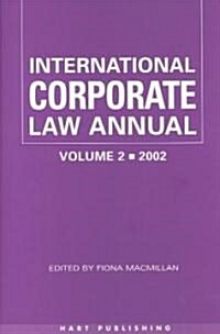 International Corporate Law - Volume 2 2002 (Hardcover)