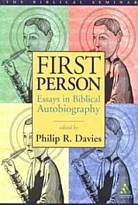 [중고] First Person : Essays in Biblical Autobiography (Paperback)