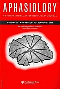37th Clinical Aphasiology Conference : A Special Issue of Aphasiology (Paperback)