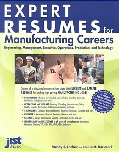 Expert Resumes for Manufacturing Careers (Paperback)