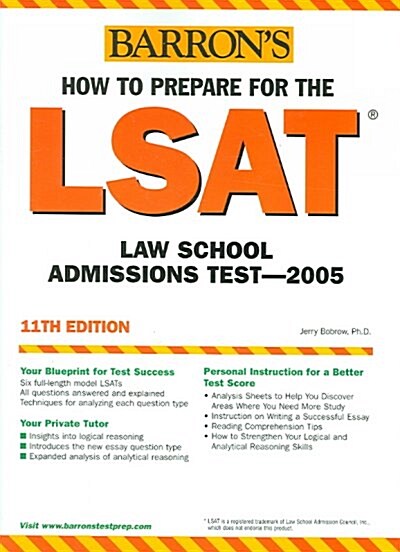 Barrons How To Prepare For The Lsat (Paperback, 11th)