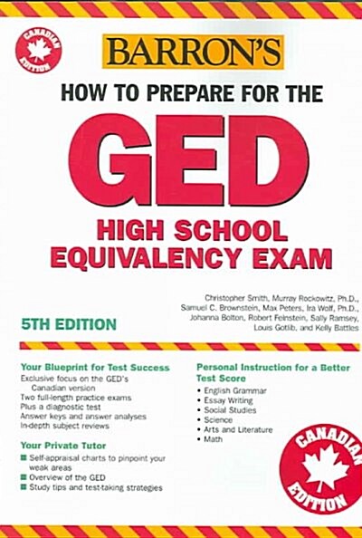 How to Prepare for the Canadian Ged High School Equivalency Exam (Paperback, 5th, Canadian)