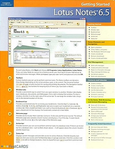 Fastcard Lotus Notes 6.5 (Cards, 1st)