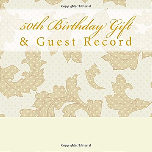 50th Birthday Gift & Guest Record (Paperback, GJR)