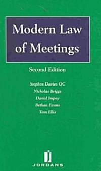 The Modern Law of Meetings (Hardcover, 2 Rev ed)