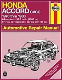 Haynes Honda Accord Automotive Repair Manual (Paperback)