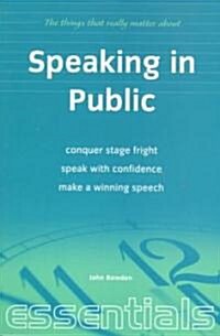 Speaking in Public (Paperback)