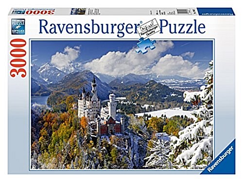 Neuschwanstein Castle in Winter 3000 Piece Puzzle (Other)