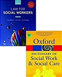 Law for Social Workers & a Dictionary of Social Work and Social Care Pack (Paperback)