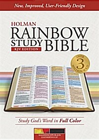Rainbow Study Bible-KJV-Kaleidoscope (Imitation Leather)
