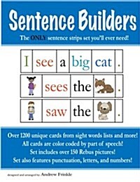 Sentence Builders: The Only Sentence Strips Set Youll Ever Need! (Paperback)