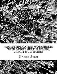 500 Multiplication Worksheets with 5-Digit Multiplicands, 2-Digit Multipliers: Math Practice Workbook (Paperback)