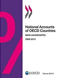 National Accounts of OECD Countries, Main Aggregates: 2015/1 (Paperback)