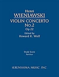 Violin Concerto No.2, Op.22: Study Score (Paperback)