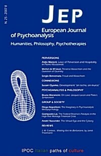 Jep European Journal of Psychoanalysis 25 (Paperback)