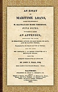 An Essay on Maritime Loans (Hardcover)
