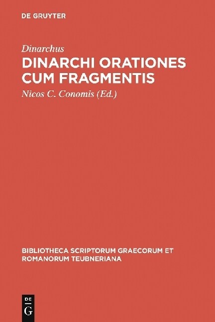 Dinarchi Orationes Cum Fragmentis (Hardcover)