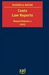 Costs Law Reports 2003 (Hardcover)