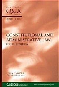 Constitutional & Administrative Law Q&A 2003-2004 (Paperback, 4)