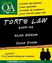 [중고] Q&A Tort Law 2005-2006 (Paperback, 6th)