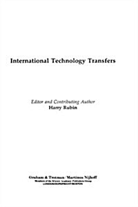 International Technology Transfers (Hardcover)