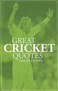 Great Cricket Quotes (Paperback)