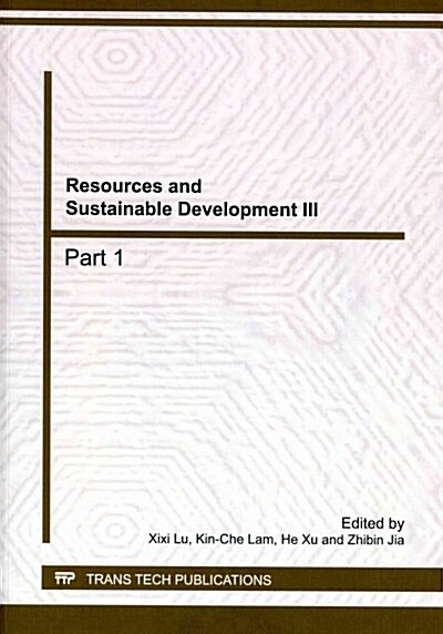 Resources and Sustainable Development III (Paperback)