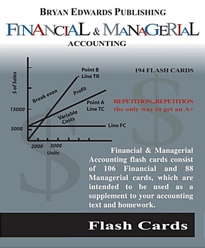 Financial & Managerial Accounting Flash Cards (Not Folded)