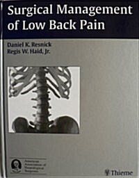 Surgical Management of Low Back Pain (Hardcover)
