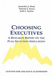 Choosing Executives: A Research Report on the Peak Selection Simulation (Paperback)